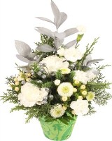 Snowman 3 Arragements with Vase
